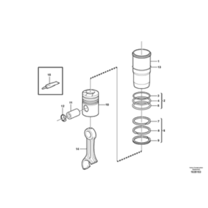 Piston Pin - VOE3155115 - Volvo
