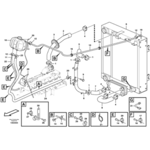 Radiador Hose - VOE11180702 - Volvo