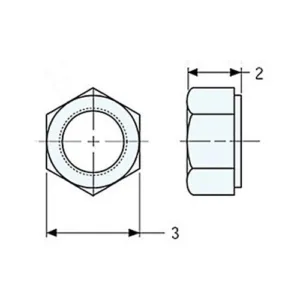 Tuerca De Zapata 1" - 2V0250 - Caterpillar Alternativo