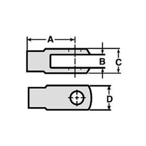 Horquilla - 6F7010 - Caterpillar Alternativo