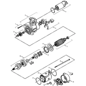 Motor De Arranque Cat 320B/C/D - 2724774 - Caterpillar Alternativo