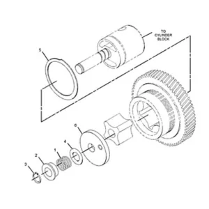 Bomba De Aceite Cat Motor Perkins 3054/3056 - 3393017 - Caterpillar Alternativo